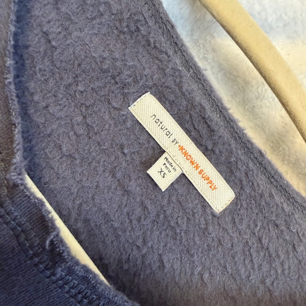 Known Supply Sweatshirt Blue Rough Seams - Picture 2 of 5